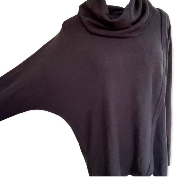 New Directions Soft Black Oversized Cowl Neck Sweater PL - Picture 4 of 7